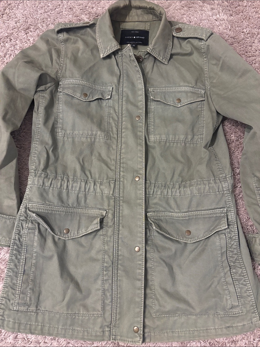 Light Olive Utility Jacket
